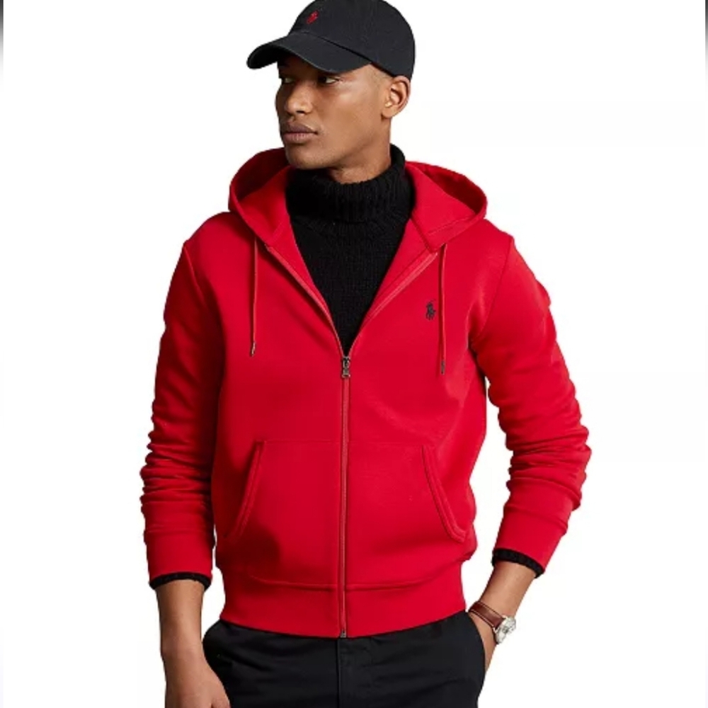 Men's Red Polo by Ralph Lauren Hoodie Sweater